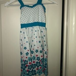 Flower and polka dot dress